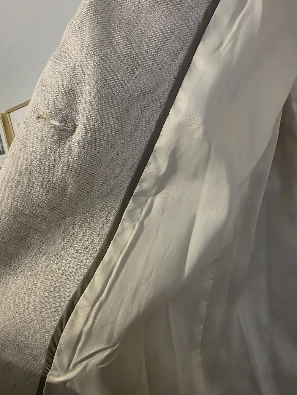 J. Crew Women's Cream Linen Blend Blazer - Picture 7 of 7